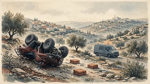 Quad Bike Accident Near Al-Azariya Injures Three