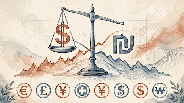 Dollar Exchange Rate Fluctuates Against Shekel on October 8, 2026