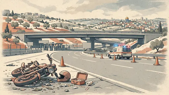 Motorcyclist Injured in Jerusalem Area Accident