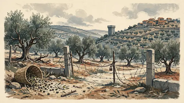 Israeli Forces, Settlers Disrupt Palestinian Olive Harvest