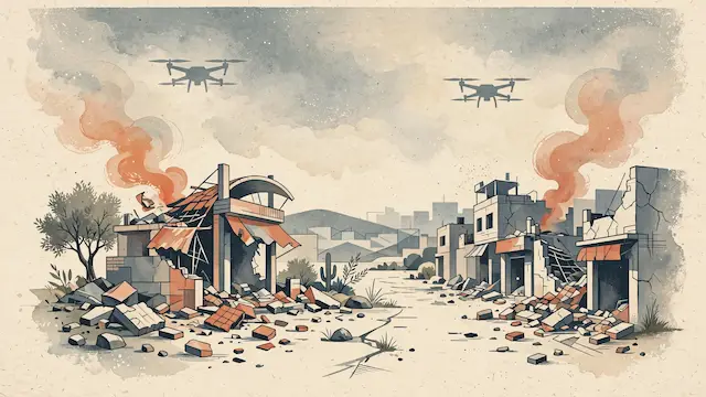 Drone Strikes in Gaza Kill Six, Wound Dozens