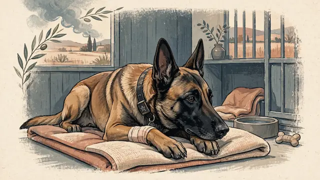 Police Dog Jerry Continues Rehabilitation After October 7 Trauma