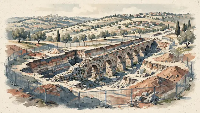 2,000-Year-Old Hasmonean Aqueduct Section Uncovered Near Jerusalem
