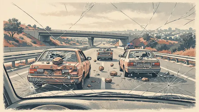 Stone Thrower Attacks Cars on Ayalon Highway, Flees Scene