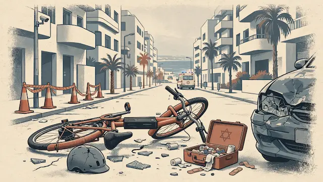 Cyclist Injured in Tel Aviv Collision