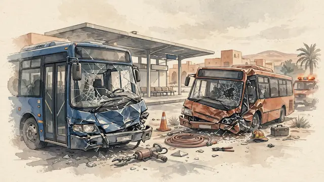 Bus Driver Injured in Central Station Collision in Beersheba