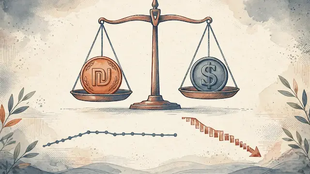 רגיעה במט"ח בפתיחת שבוע האינפציה: הדולר מעל 3.06 שקלים