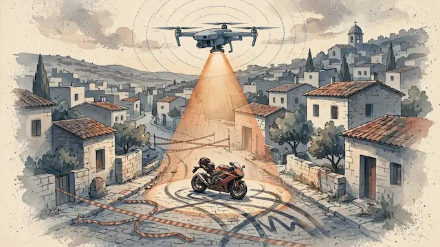 Police Drone Spots, Leads to Arrest of Reckless Nazareth Motorcyclist