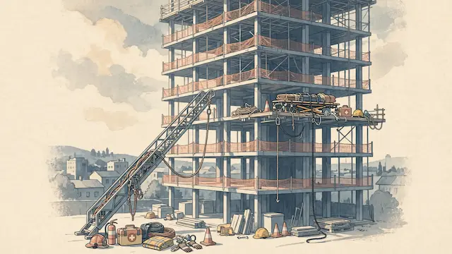 Firefighters Rescue Injured Construction Worker From Seventh Floor