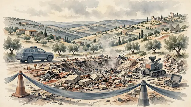 Police Chief Visits Upper Galilee Explosion Site, Orders Investigation