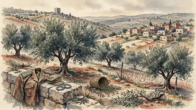 IDF Reserve Colonel Detained After Confronting Settlers During Palestinian Olive Harvest