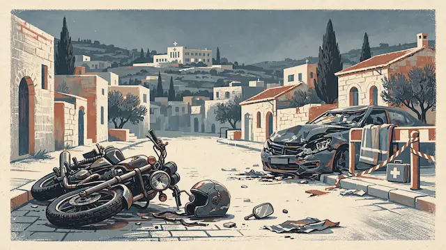 Young Man Critically Injured in Motorcycle-Car Collision in Nazareth