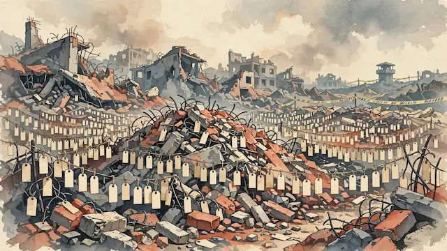 Thousands of Palestinians Buried Under Gaza Rubble Amidst Identification Crisis