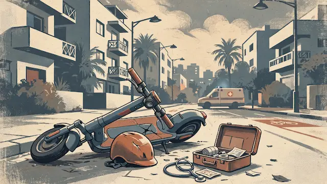 Scooter Rider Injured in Tel Aviv Accident, Hospitalized