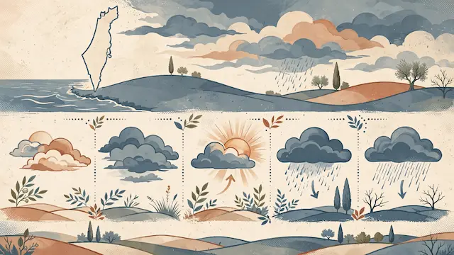 Israel Weather Forecast: Clouds, Mild Temperatures, Chance of Light Rain
