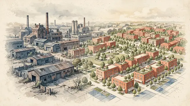 Bnei Brak Industrial Zone to Be Replaced by Housing and Public Spaces