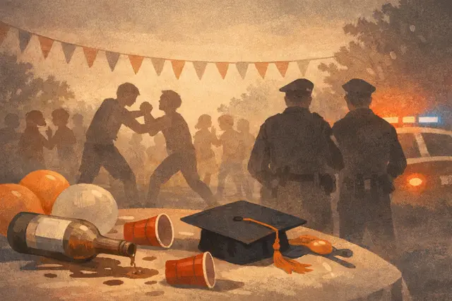 Alcohol, brawl and police disrupt sixth-grade graduation party