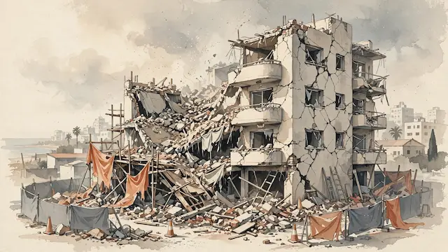 Tel Aviv Building Collapse During Renovation; Occupants' Fate Unknown