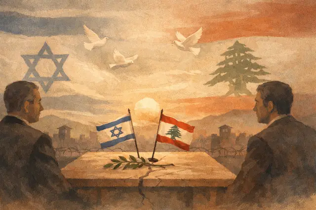 Israel and Lebanon envoys hail framework deal as a first step toward peace