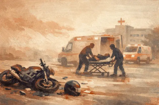22-Year-Old Motorcyclist Seriously Injured in Ashkelon Crash