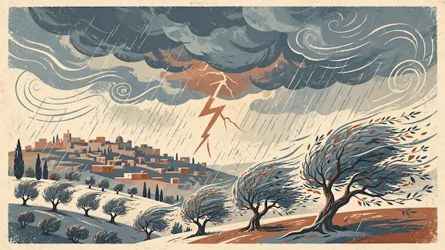 Winter Weather Returns With Rain, Thunderstorms, and Strong Winds