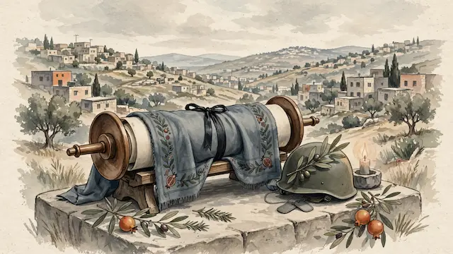 Torah Scroll Dedicated to Fallen Soldier in New West Bank Settlement