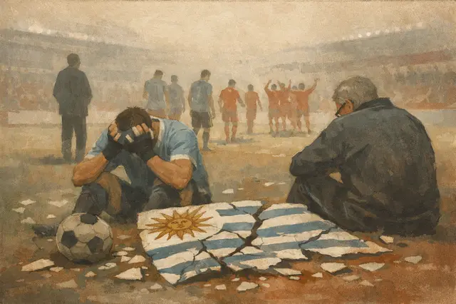 Uruguay Left Shattered After World Cup Exit, Bielsa's Future in Doubt