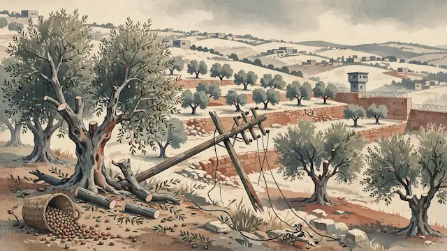 Settler and IDF Attacks Escalate Against Palestinian Farmers and Olive Trees