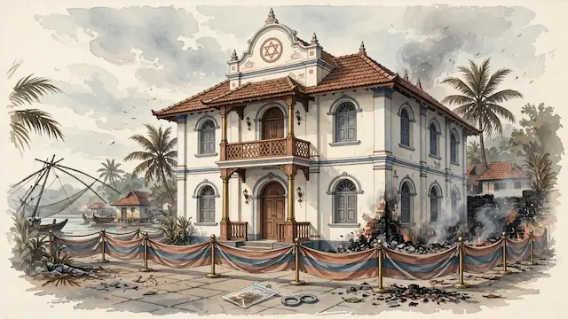 India Arrests Man for Arson Near Historic Cochin Synagogue