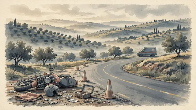 Motorcyclist Critically Injured in Northern Israel Crash