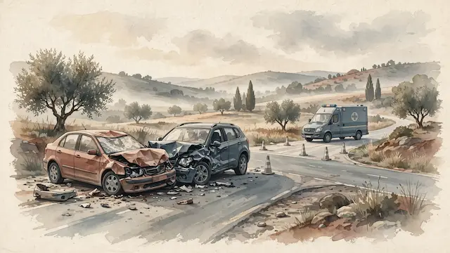 Six Injured in Road Accident Near Jaljulia Junction