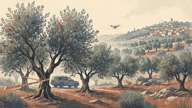 Police Search for Armed Suspect in Olive Grove Near Kfar Kara