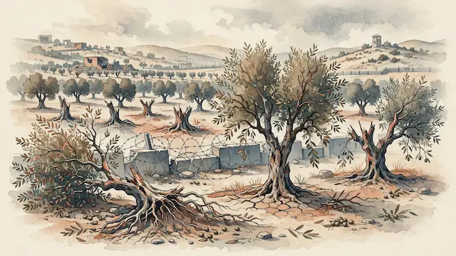 Gaza Olive Harvest Plummets Amid Destruction and Restrictions