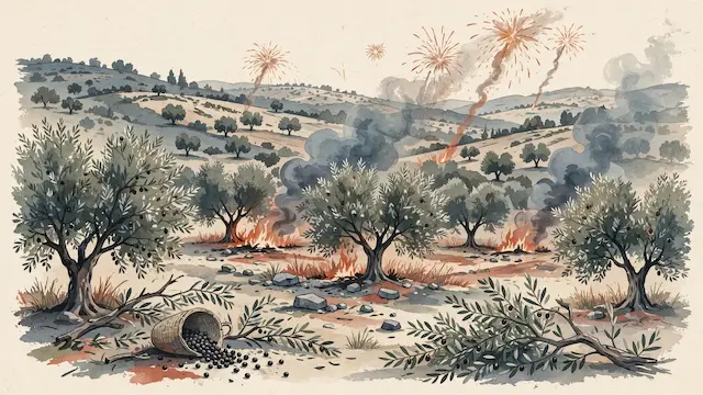 Palestinian Arab Rioters Attack Israelis During Olive Harvest, Injuring Several