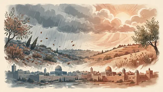 Israel Braces for Sharp Temperature Swing From Rain to Summer-Like Heat