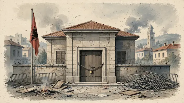 Israel's Embassy in Albania Temporarily Closes Amidst Riots