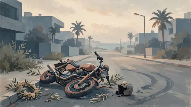 Motorcyclist Dies in Self-Inflicted Accident in Herzliya