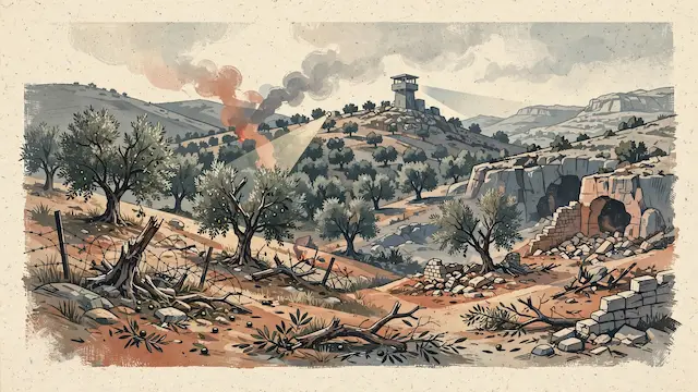 Settlers Allegedly Attack Palestinian Olive Groves, Farmers Fired Upon