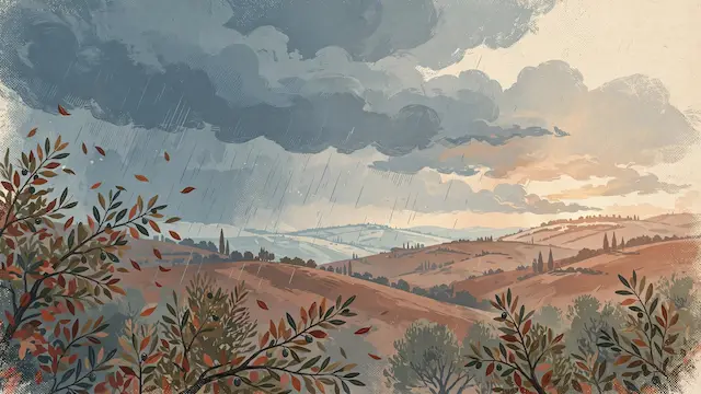 Autumn Weather Continues With Cooler Temperatures and Light Rain