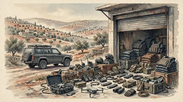 IDF Unit Seizes Stolen Military Gear Near Hebron