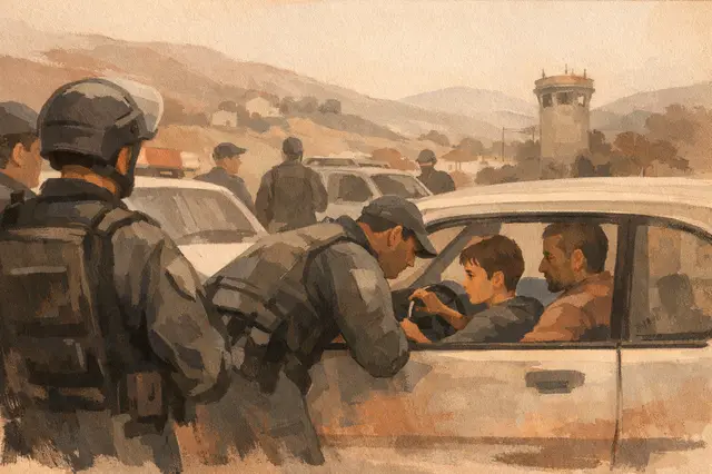 Israeli Police Catch 13-Year-Old Driving with Father in West Bank Enforcement Operation