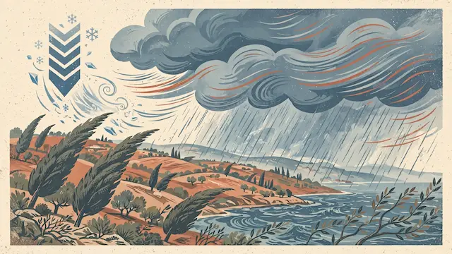 Winter Weather Returns With Rain, Strong Winds, and Dropping Temperatures