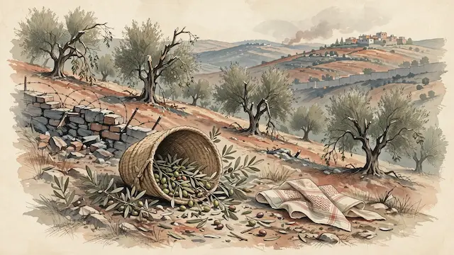 Palestinian Farmer Injured as Settlers Attack Olive Harvests Amidst Widespread Violence