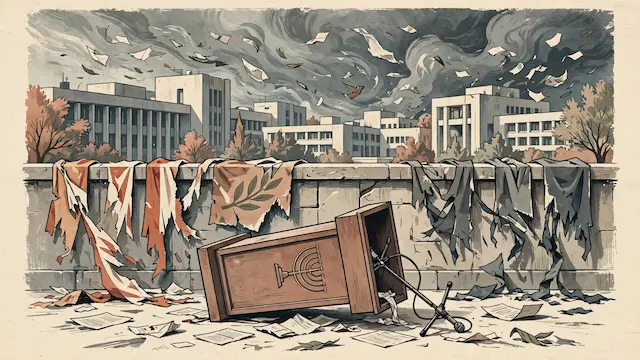 פעילי שמאל קיצוני התפרצו לנאום בן גביר באוניברסיטת תל אביב וניסו לשבש את הכנס