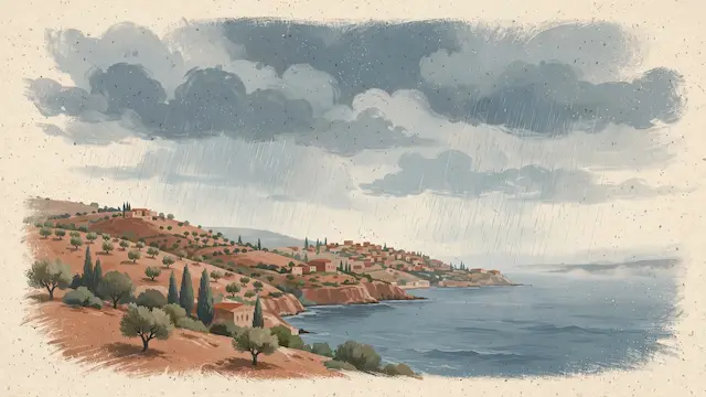 Israel Weather Forecast for October 19: Cool with Light Coastal Showers