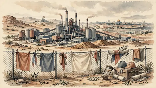 Rotem Ampart Factory Workers Protest Threat to Livelihoods