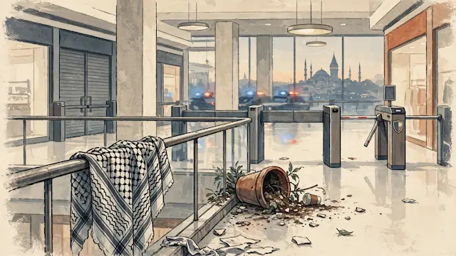 Pro-Palestinian Activists Attack Israeli-Turkish Citizen in Istanbul Mall