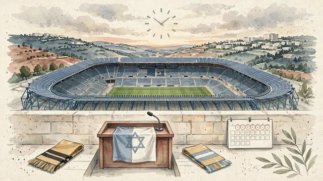 Netanyahu Skips Kickoff at Teddy Stadium, May Join Later