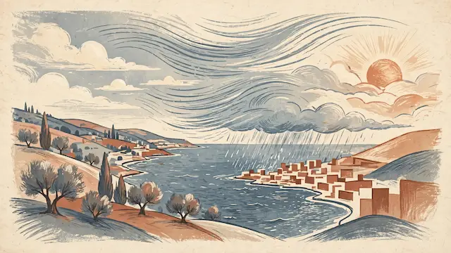 Israel Weather Forecast: Rain on Coast, Strong Winds, and Unseasonably Warm Temperatures
