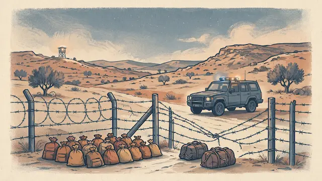 Border Police Arrest 13 Illegal Residents and Two Suspected Smugglers